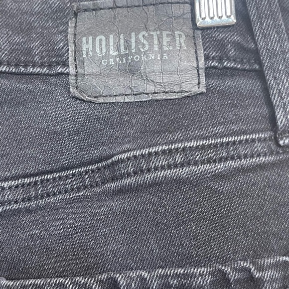 Hollister women’s  wide leg black baggy Jeans size 10 - Picture 4 of 8